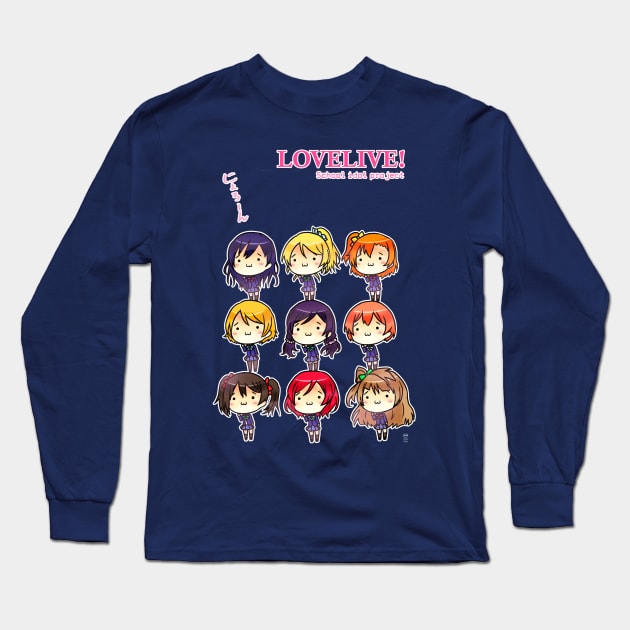 LoveLive! Muse （´・ω・｀） Long Sleeve T-Shirt by candypiggy